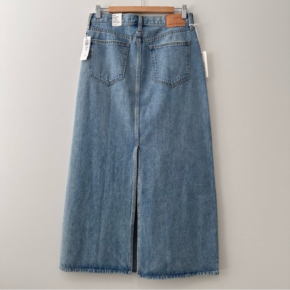 Aritzia Light Blue Denim Maxi Skirt - Picture 4 of 16